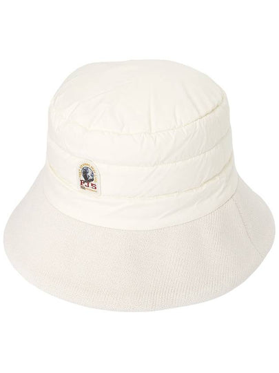 Logo Patch Padded Bucket Hat White - PARAJUMPERS - BALAAN 2