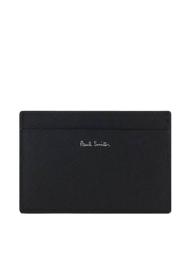 Men's Balloon Print Leather Card Wallet Black - PAUL SMITH - BALAAN 3