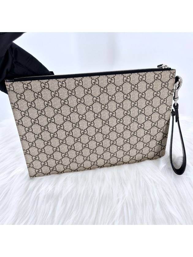 Tiger GG Supreme Clutch Bag - GUCCI - BALAAN 3