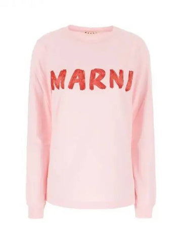 Logo Print Long Sleeve Top 270942 - MARNI - BALAAN 1