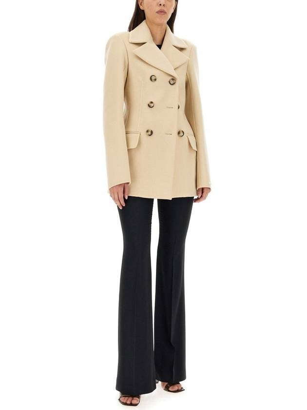 Yana Wool Double Coat Beige - MAX MARA SPORTMAX - BALAAN 3