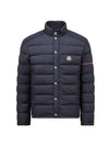 Colomb Short Down Jacket Night Blue - MONCLER - BALAAN 1