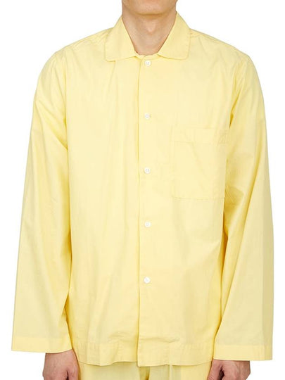 Poplin Pajamas Long Sleeve Shirt Lemonade - TEKLA - BALAAN 2