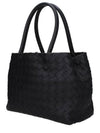 Intrecciato Lambskin Tote Bag Black - BOTTEGA VENETA - BALAAN 3