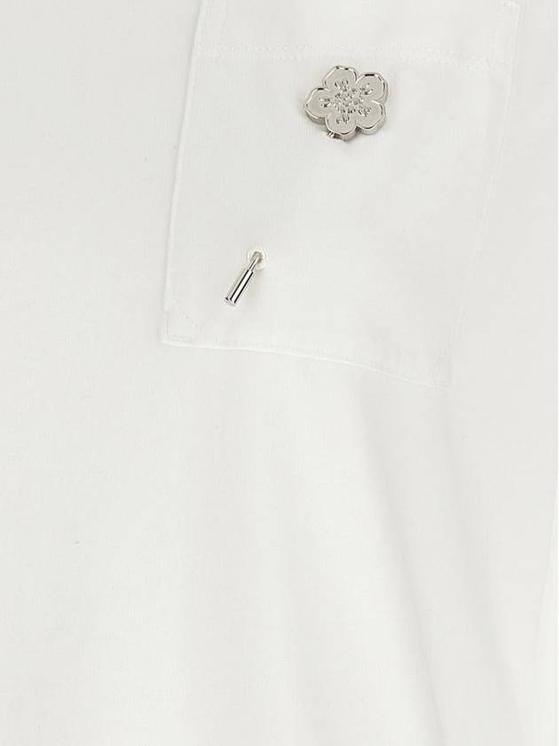 Kenzo Logo Pin T-Shirt - KENZO - BALAAN 4