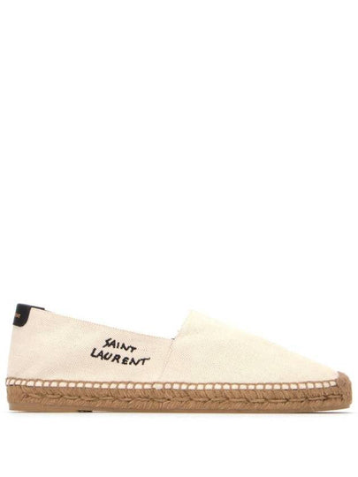 Logo Monogram Espadrilles Beige - SAINT LAURENT - BALAAN 2