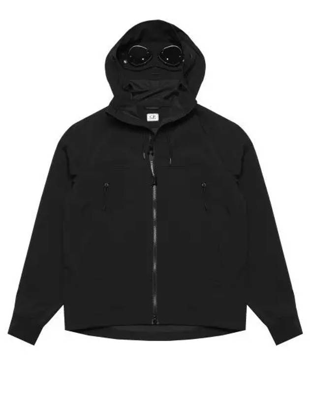 Shell R Goggle Hooded Jacket Black - CP COMPANY - BALAAN 2