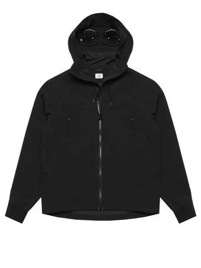 Shell R Goggle Hooded Jacket Black - CP COMPANY - BALAAN 2