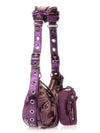 Metallic Le Cagol XS Lambskin Shoulder Bag Purple - BALENCIAGA - BALAAN 3