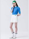 MBGC PLEATS LAYERED SKIRT embroidered sporty pleated WHITE - MONBIRDIE GOLF - BALAAN 1