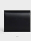 Triomphe Small Shiny Calfskin Half Wallet  Black - CELINE - BALAAN 6