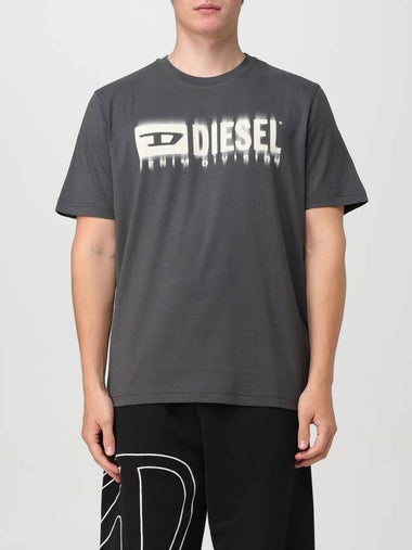 T-shirt Diesel in cotone con logo - DIESEL - BALAAN 1