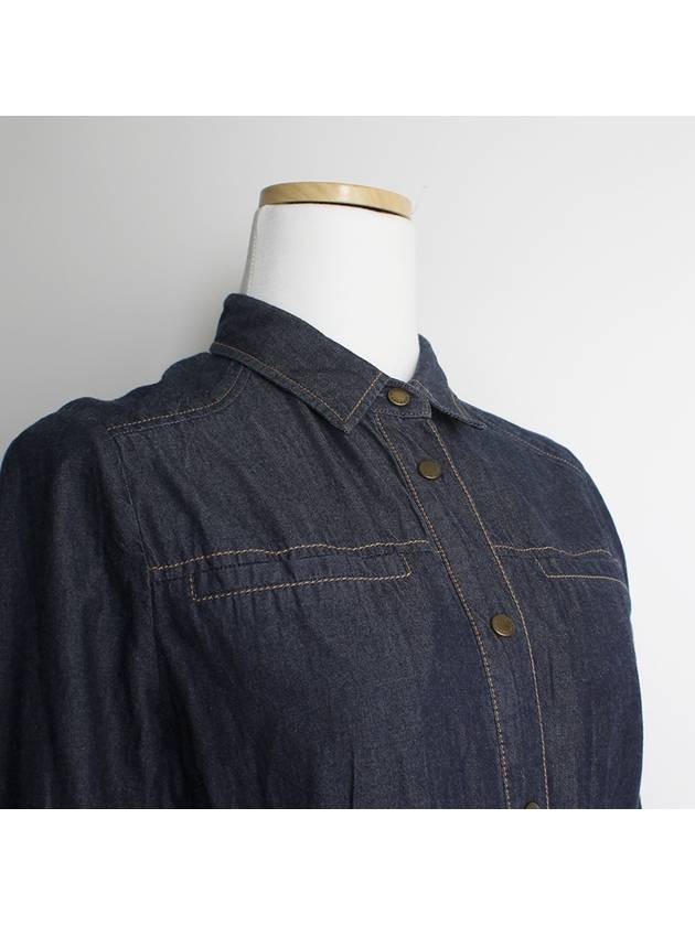 Slim fit indigo denim shirt 44 - BARBOUR - BALAAN 4