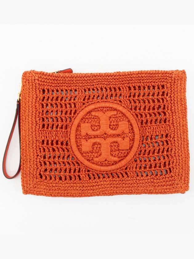 Ella Crochet Pouch Bag Orange - TORY BURCH - BALAAN 2