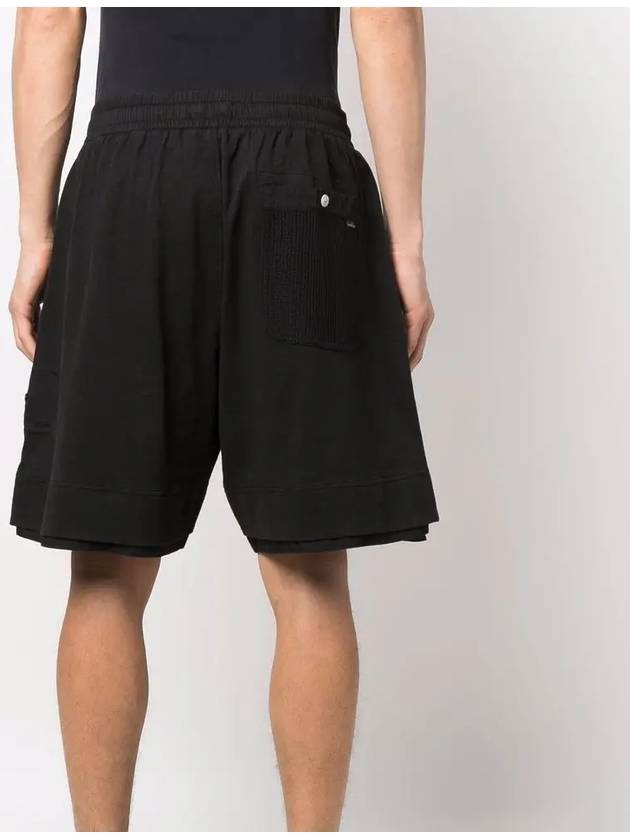 Wappen Patch Shadow Bermuda Shorts Black - STONE ISLAND - BALAAN 5