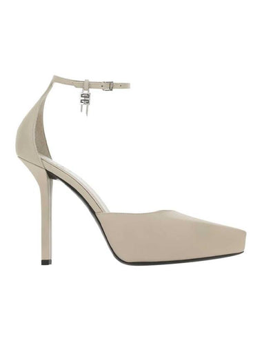 G-lock platform sandals heel beige - GIVENCHY - BALAAN 1