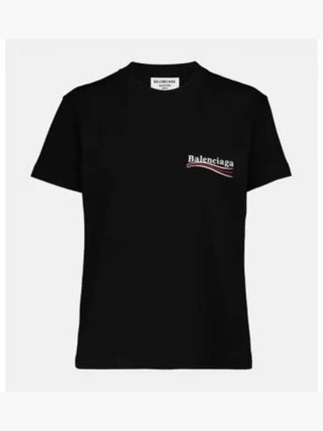 681864 TMVE7 Kids Wave Logo Short Sleeve Black 1337584 - BALENCIAGA - BALAAN 1