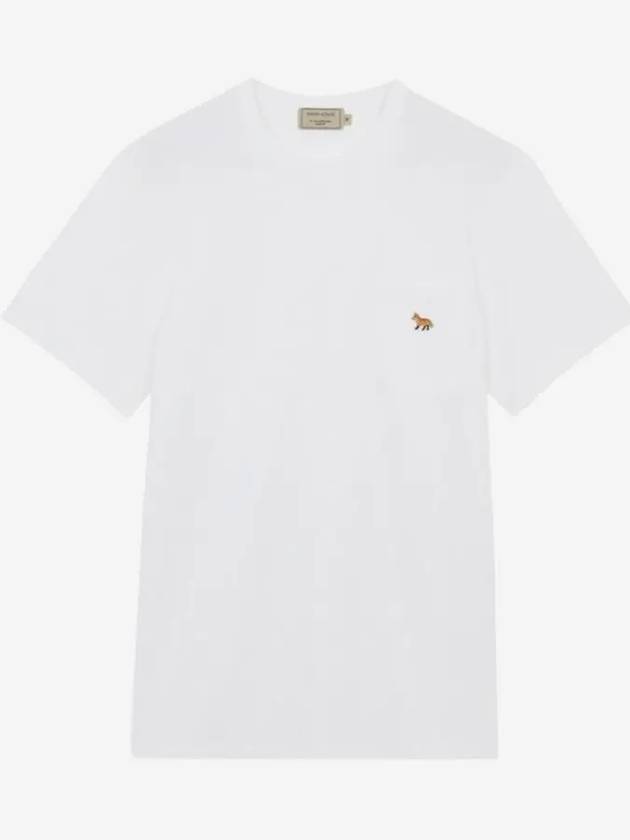 Baby Fox Patch Pocket Short Sleeve T-Shirt White - MAISON KITSUNE - BALAAN 2