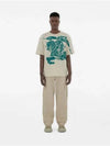 EKD Cotton Short Sleeve T-Shirt Ivory - BURBERRY - BALAAN 3