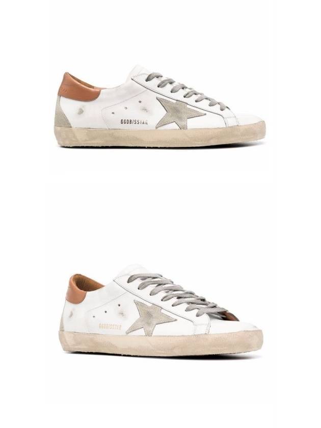 Superstar Brown Tab Sneakers White - GOLDEN GOOSE - BALAAN 5