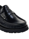 Monogram Leather Loafers Black - SAINT LAURENT - BALAAN 10