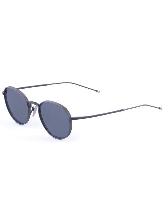 Eyewear Round Sunglasses Gray Black - THOM BROWNE - BALAAN 3