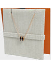 Mini Pop H Pendant Rose Gold & Noir - HERMES - BALAAN 3