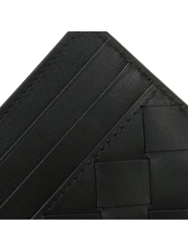 Intrecciato Leather Card Wallet Black - BOTTEGA VENETA - BALAAN 9