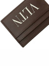 VLTN Logo Card Wallet Brown - VALENTINO - BALAAN 9