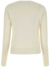 Bea Cropped V-Neck Knit Top Ivory - VIVIENNE WESTWOOD - BALAAN 3