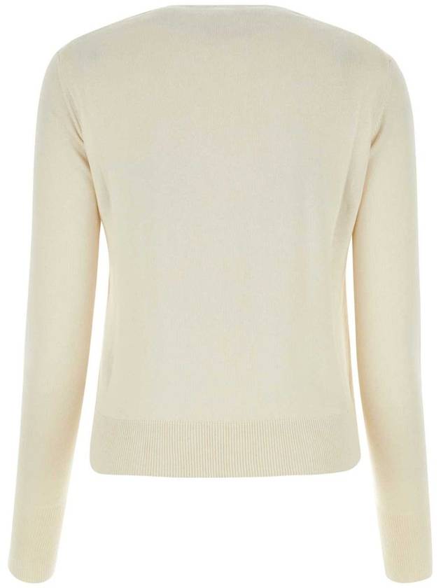 Bea Cropped V-Neck Knit Top Ivory - VIVIENNE WESTWOOD - BALAAN 3