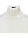 wool logo turtleneck white - OFF WHITE - BALAAN 4