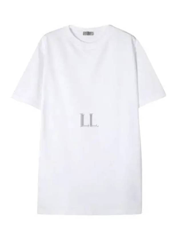 Couture Embroidered Logo Short Sleeve T-Shirt White - DIOR - BALAAN 2