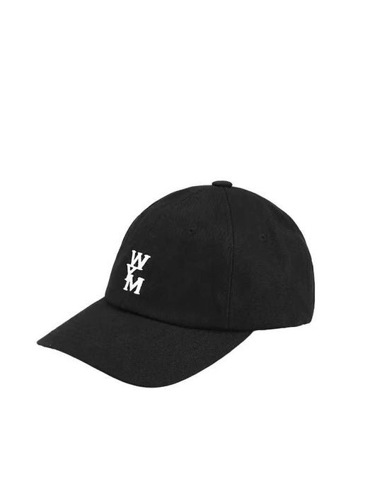 Embroidered logo cotton ball cap black - WOOYOUNGMI - BALAAN 2