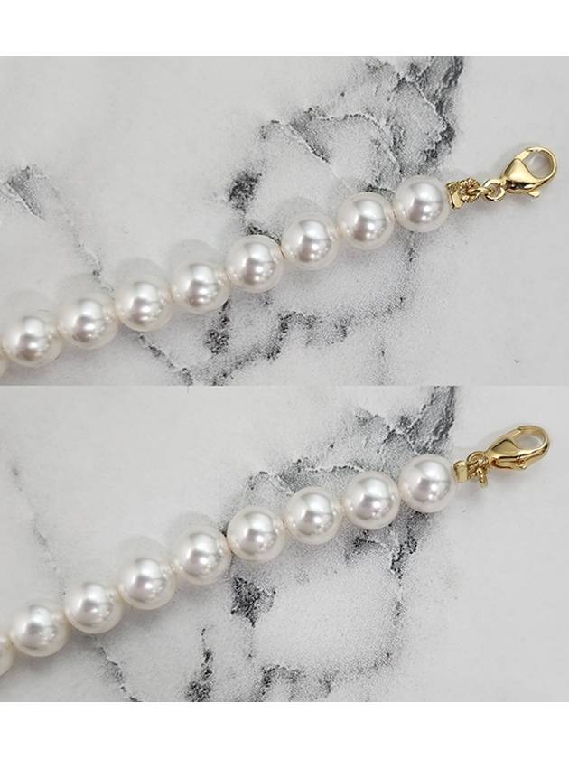 Pearl Metal Bracelet Cream Gold - SAINT LAURENT - BALAAN 11