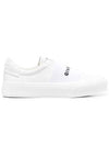 City Webbing Logo Low Top Sneakers White - GIVENCHY - BALAAN 1