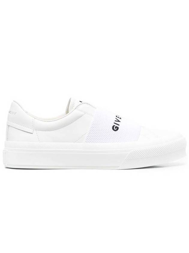 City Webbing Logo Low Top Sneakers White - GIVENCHY - BALAAN 1