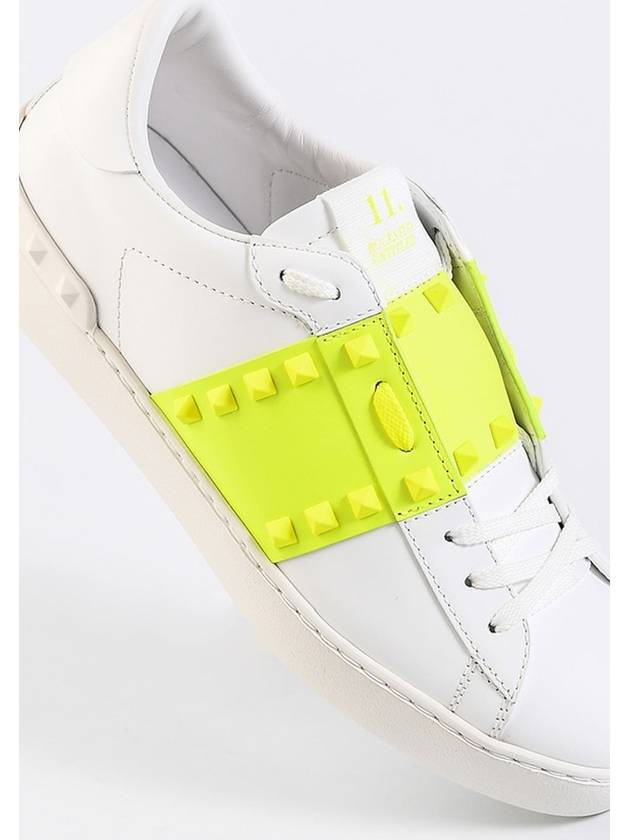 Untitled Low Top SneakersWhite Green - VALENTINO - BALAAN 1