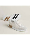 Bouncing Mesh Suede Goatskin Low Top Sneakers Blanc - HERMES - BALAAN 2