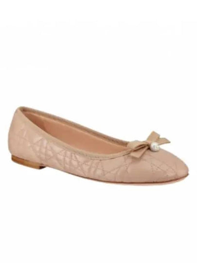 Quilted Cannage Calfskin Ballerina Flat Pink - DIOR - BALAAN 2