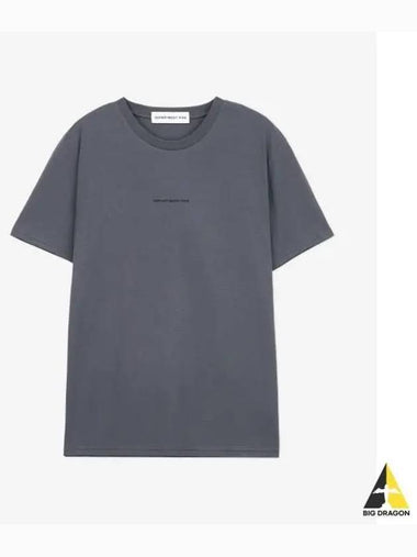 DEPARTMENT FIVE Logo Short Sleeve T Shirt Anthracite UT5062JF0015000P07923 - DEPARTMENT 5 - BALAAN 1