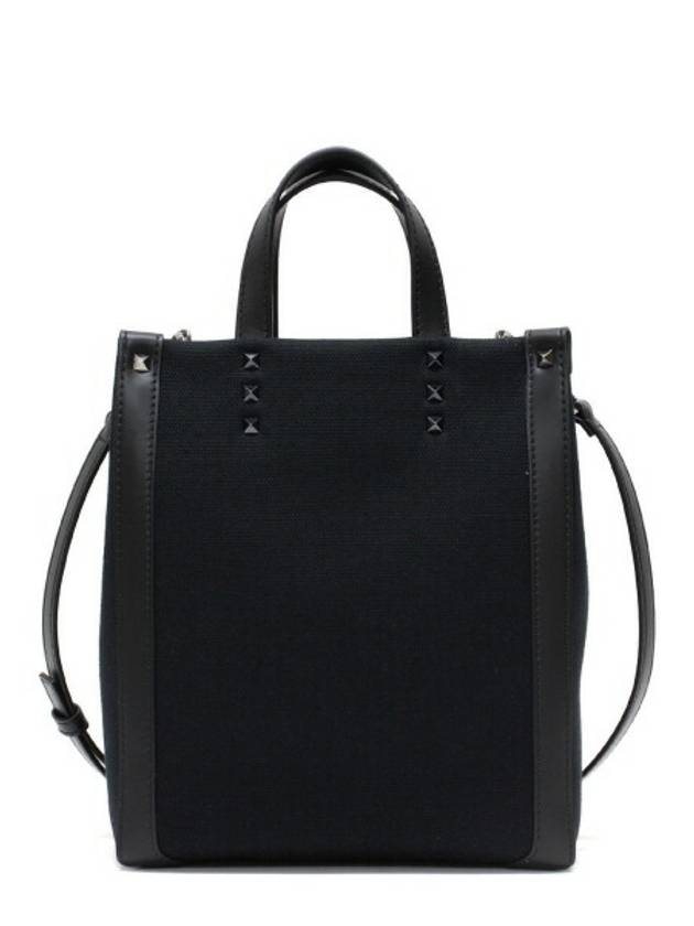 VLTN Eco Lab Small Tote Bag Black - VALENTINO - BALAAN 3