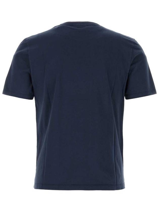 Chillax Fox Patch Regular Short Sleeve T-Shirt Navy - MAISON KITSUNE - BALAAN 3