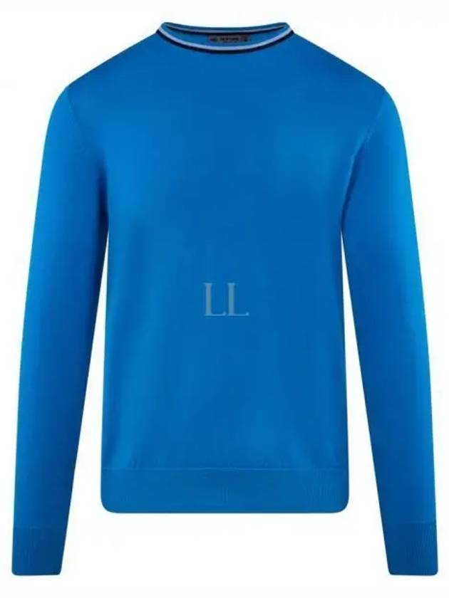 Crew Neck Merino Wool Sweater Blue - G/FORE - BALAAN 2