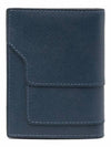 Saffiano Logo Half Wallet Navy - MARNI - BALAAN 4