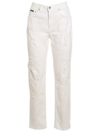 Destroyed Jeans White - DOLCE&GABBANA - BALAAN 1