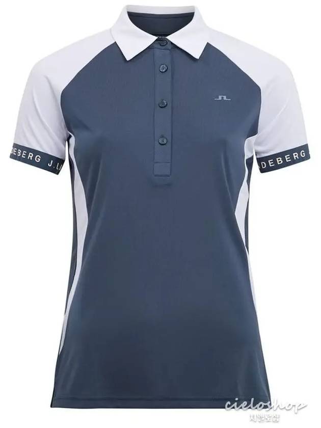 Behati Women s Golf T shirt Blue GWJT04624 - J.LINDEBERG - BALAAN 1