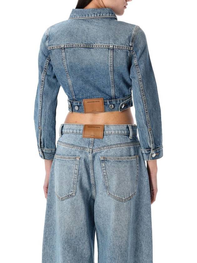 Shrunken trucker denim jacket - ALEXANDER WANG - BALAAN 2