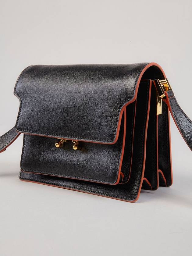 Trunk Soft Mini Shoulder Bag Black - MARNI - BALAAN 5