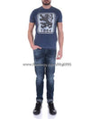 Men's Front Pocket 1964 Lion Printing Short Sleeve TShirt S71GD0518 S22427 470 - DSQUARED2 - BALAAN 8